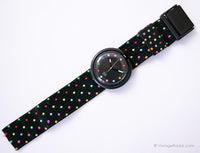 1989 Pop Swatch RUSH HOUR PWBB109 Watch | 80s Polka-dot Pop Swatch