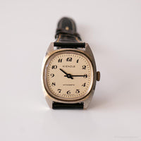 Antiguo Kienzle Mecánico reloj | Reloj de pulsera rectangular de tono plateado