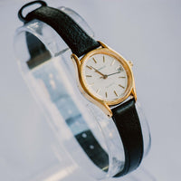 Minimalista Caravelle Fecha de mujeres reloj | Pequeñas damas de tono de oro reloj