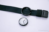 1987 Swatch Pop PWBB001 Jet Black Uhr | Seltener Sammelbarblatt 80er Jahre Pop Swatch
