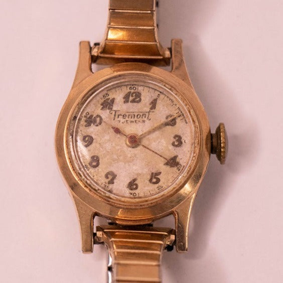 Tremont 17 Juwelen 10k Gold gefüllt Uhr Für Teile & Reparaturen - nicht funktionieren
