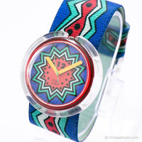 90s Swatch Pop PWR109 POINT WAVES Watch | Colorful Retro Pop Swatch