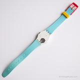 1985 Swatch LW104 DOTTED SWISS Watch | RARE Vintage Swatch Lady