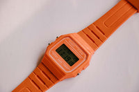 Naranja Casio Alarma F-91W Chronograph Quartz reloj