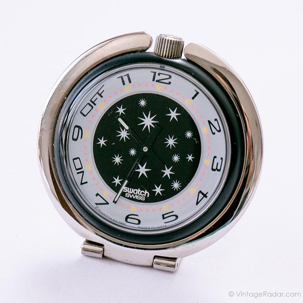 1995 Swatch Pop Pub100 Nightstar reloj | 90 Swatch Reloj de mesa de alarma