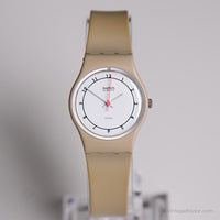 1984 Swatch GT102 Beige Arabic Watch | Vintage minimalista Swatch