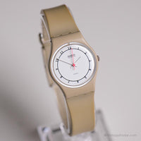 1984 Swatch GT102 BEIGE ARABIC Watch | Vintage Minimalistic Swatch