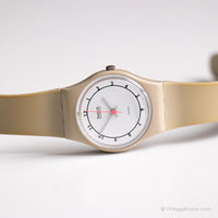 1984 Swatch GT102 Beige Árabe reloj | Minimalista vintage Swatch