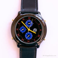 Vintage Black Chrono LIFE by ADEC Watch | Citizen Chronograph Watch