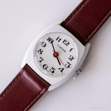 Vintage cimier mecánico reloj | Muñeco de pulsera blanco para mujeres