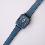 Orologio meccanico Edox vintage | Orologio blu per le donne