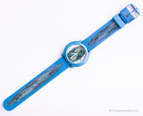 Vintage Blue Abstract Life von ADEC Uhr | Japan Quarz Uhr durch Citizen