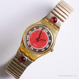 1993 Swatch LK142 Tourmaline Watch | خمر أنيقة Swatch Lady