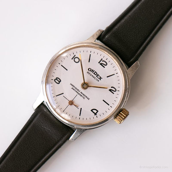Vintage Ondex mechanisch Uhr | Silberton-Büro Uhr für Sie