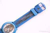 Vintage Blue Abstract Life by adec montre | Quartz au Japon montre par Citizen