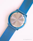 Vintage Blue Abstract Life by Adec Watch | Japan Quartz Watch by Citizen