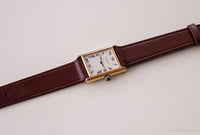 خمر Emile Pequignet Mechanical Watch | ساعة مستطيلة لها