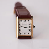 Vintage Emile Pequignet mécanique montre | Rectangulaire montre pour elle