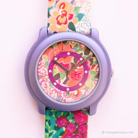 Vintage colorée roses dames vie par adec montre | Quartz au Japon floral montre
