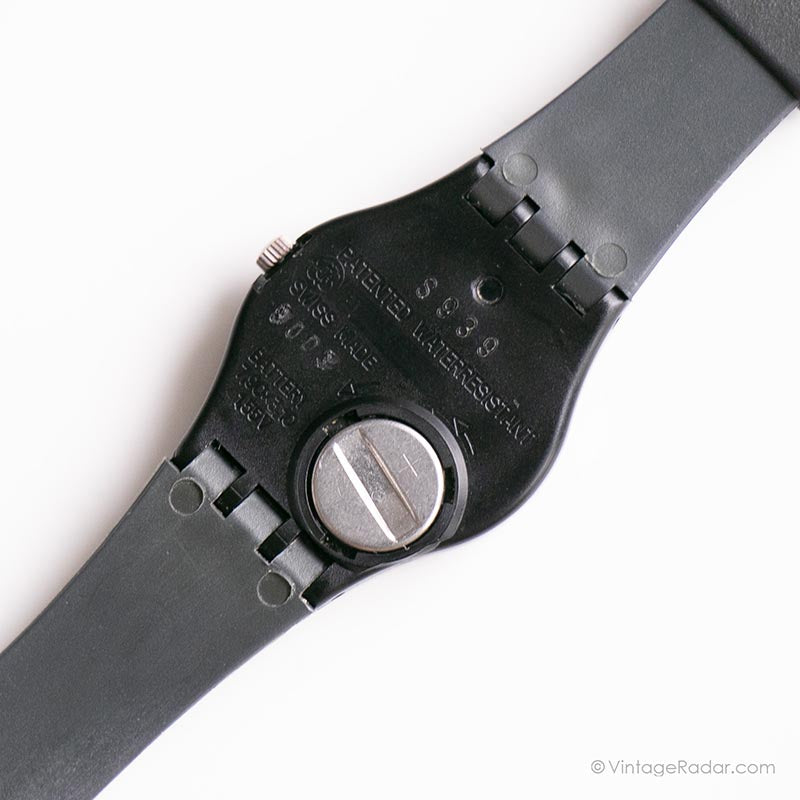 1987 Swatch LB116 CLASSIC TWO Watch | Vintage Black and White Swatch ...