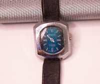 Case Urech 17 bijoux et cadran bleu suisse montre pour les pièces et la réparation - ne fonctionne pas
