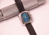 Case Urech 17 Jewels و Blue Dial Swiss Watch for Parts & Repair - لا تعمل