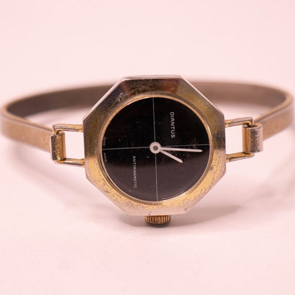 Vintage Diantus Antimagnetic suizo hecho reloj Para piezas y reparación, no funciona
