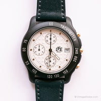 Vintage Black And White Chrono Adec Watch | Citizen Chronograph Watch