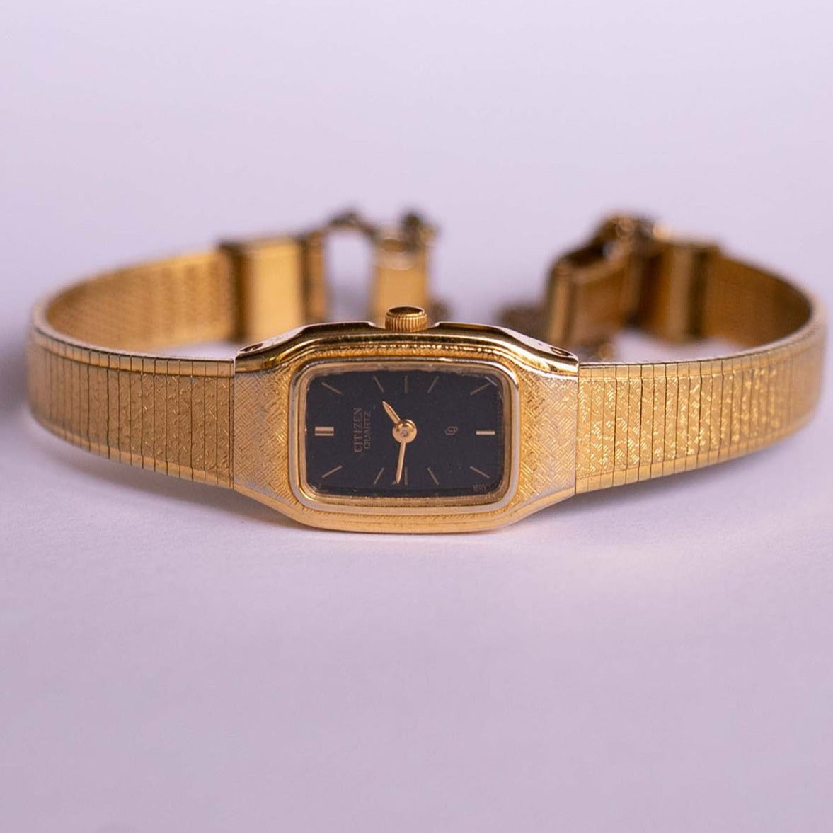 slim fit dress slacks 1990s Citizen Quartz Gold Toned Men's Dress Watch – Mecalco & Co main image 0