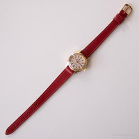 Vintage Candino Mechanical Uhr | Roter Gurt winzig Uhr für Sie