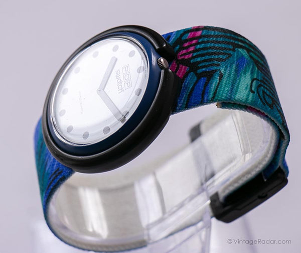 Ansvarlige person krøllet dobbeltlag 1987 Pop Swatch BS001 Recco Blue Ribbon Watch | Rare Pop Swatch 80s –  Vintage Radar