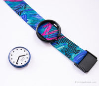 1987 Pop Swatch BS001 Recco Blue Ribbon montre | Pop rare Swatch 80