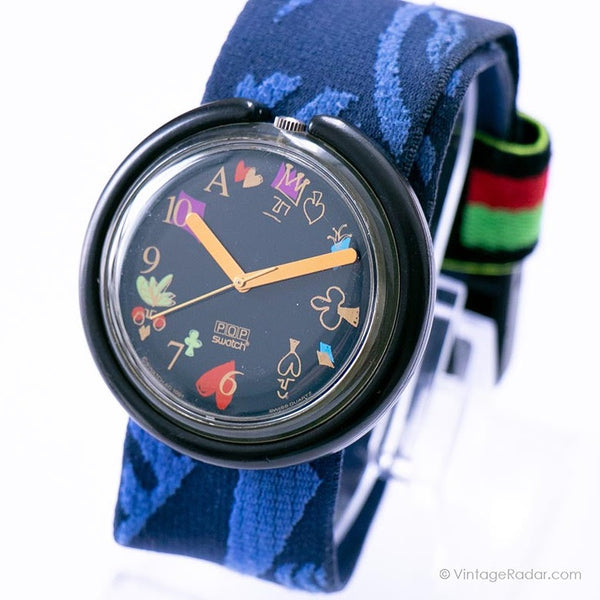 1992 Pop Swatch ALICE PWK165 Watch |  Alice in Wonderland Pop Swatch