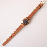Tono de oro vintage Timex Mecánico reloj | Reloj de pulsera de oficina para ella