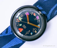 1992 Pop Swatch Alice PWK165 montre | Alice au pays des merveilles pop Swatch