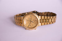Gold-Plated Seiko 7T32-6A00 Alarm Chronograph Watch Vintage