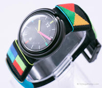 1989 Pop swatch PWBB129 WRISTPAD montre | Rasta pop swatch 80