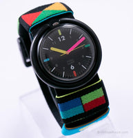 1989 Pop Swatch PWBB129 Wristpad Watch | Rasta Pop Swatch 80s