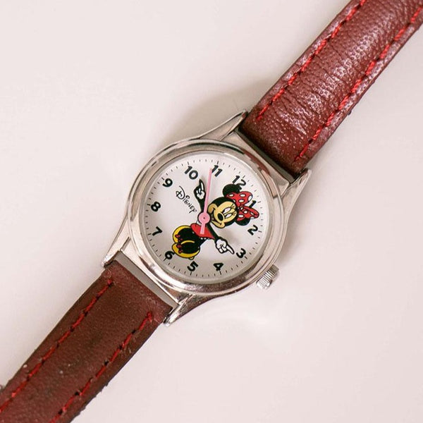 Diminuto Disney Minnie Mouse reloj para mujeres | Antiguo Disney Relojes