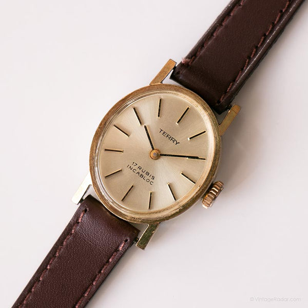 Vintage Terry Mechanical Uhr | Retro 18 Rubis Sammlerstück Uhr