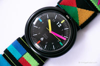 1989 Pop Swatch PWBB129 Wristpad Watch | Rasta Pop Swatch 80s