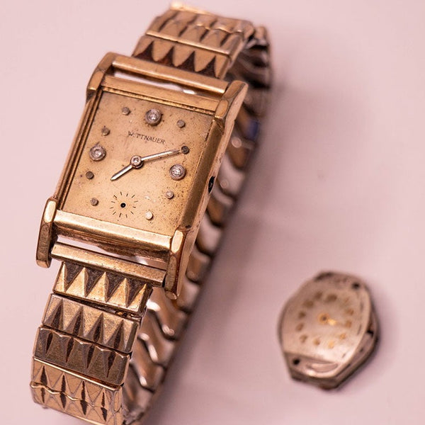 Is montres mécaniques remplies d'or 10k pour pièces et réparation - ne fonctionnant pas