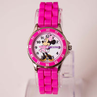 Vintage Pink Minnie Mouse Uhr von Accutime | Jahrgang Disney Uhr