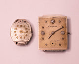 Relojes mecánicos de Wittnauer llenos de oro de 10k para piezas y reparación, no funciona