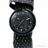 1988 Pop swatch Hora pico PWBB109 reloj | Hecho en Suiza reloj 80