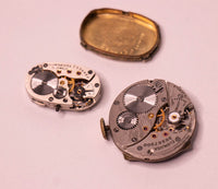 2 art deco antichi 10k oro Elgin Orologi per parti e riparazioni - non funzionano