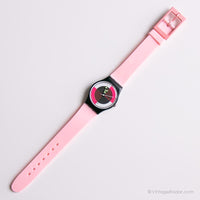 نادر خمر 1985 Swatch LB109 NEO Quad Watch | لون القرنفل Swatch Lady