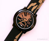 Black & Brown Adec di Citizen Guarda | Elegante orologio in quarzo Giappone degli anni '90