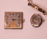 2 Benrus Model AR 15 & Art Deco Watches for Parts & Repair - لا تعمل