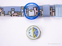 1993 Pop swatch PMN101 Kasbannight reloj | Pop azul swatch 90